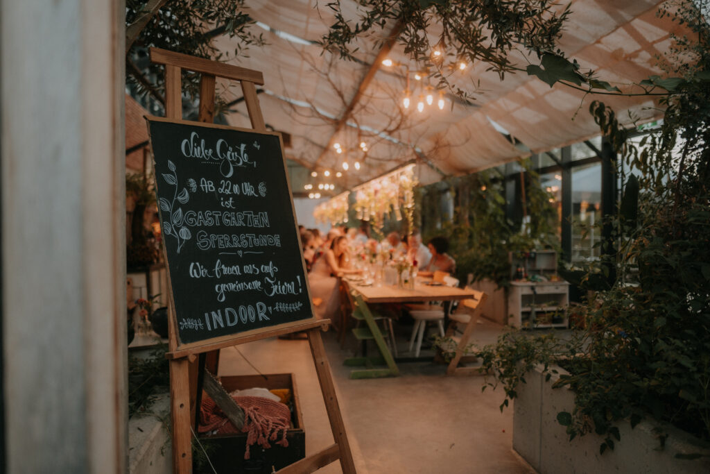 Hochzeit in einem Glashaus