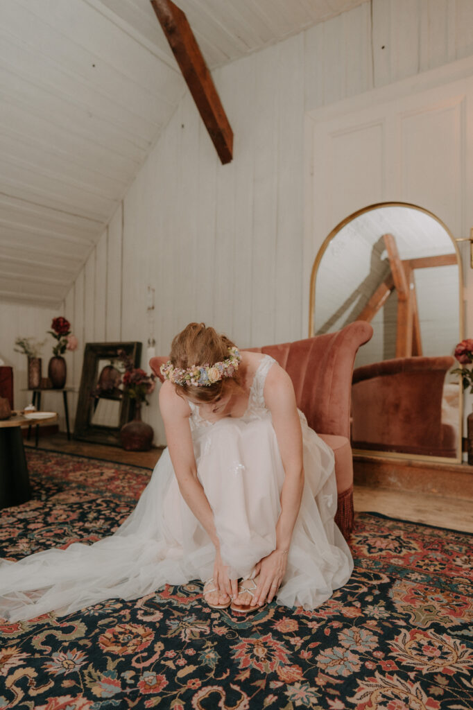 Getting Ready der Braut bei einer Hochzeit in Graz
